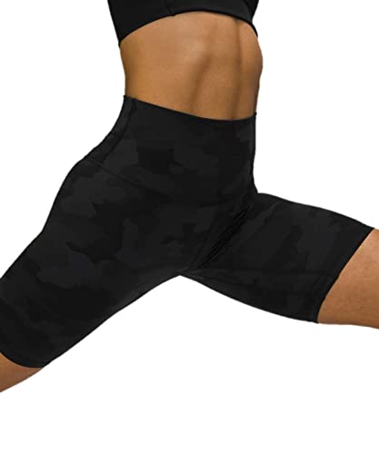 LULULEMON Align High-Rise Short, Black Camo (8"), 18
