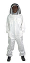 VIVO Professional Large Cotton Full Body Beekeeping Suit with Veil Hood (Bee-V106)