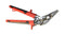 Zeluga ZL180 3.25in. Curverd Jaw Offset Sheet Metal Hand Seamer, Sheet Metal Bender Tools for Flattening Metal, Red/Black