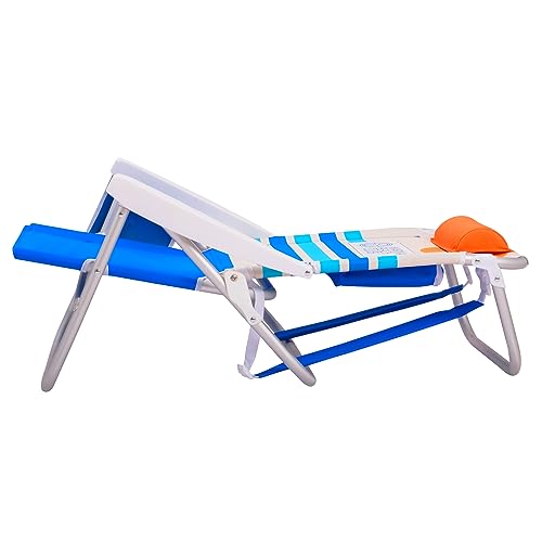Sturdy & Lightweight Backpack Beach Chair – AI Designed & Crafted/Bundle of 2 Units (Sunset)