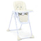 BABY JOY Baby High Chair, Folding Highchair for Toddlers w/Adjustable Height, Recline Backrest & Footrest, Portable High Chair Baby Dinning Chair w/Wheels, Removable PU Leather Seat (Beige)