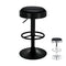 ALFORDSON Bar Stool 2Pcs Swivel Kitchen Stools Leather Counter Dining Chairs Sade Height Adjustable Gas Lift Bar Chair with Anti-Slip Floor Protector (All Black)