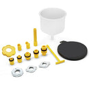 Spill Proof Radiator Coolant Filling Funnel Kit 15-pcs Cooling System Fill Kit