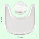 High Chair Tray Compatible with Stokke Tripp Trapp Chair,Smooth Surface, Strong Suction（Made of Food-Safe Plastic）- White