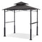 ABCCANOPY 8'x 5' Grill Gazebo Canopy - Outdoor BBQ Gazebo Shelter with LED Light, Patio Canopy Tent for Barbecue and Picnic (Dark Gray)