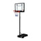 Genki Portable Basketball Hoop Stand System for Kids Height Adjustable 1.65m to 2.1m w/Wheels & Scoreboard Indoor Outdoor