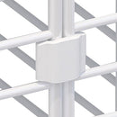 Floofi Small Pet Dog Cat Playpen Fence Indoor Outdoor Foldable Animal Enclosure 1 Door and 9 Panels White