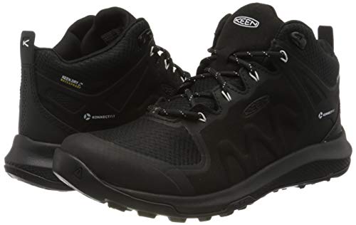 KEEN Female Explore Mid WP Black Star White Size 6 US Hiking Boot