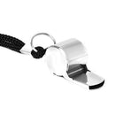 Stainless Steel Whistles Referee Whistle Sports Whistle Metal Coach Whistle with Lanyard for Sport Coach Training