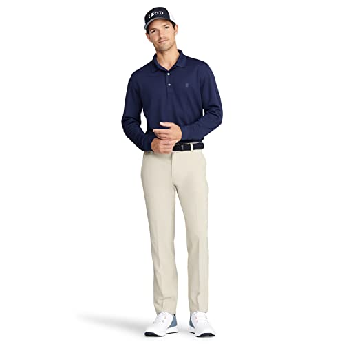 IZOD Men's Golf Swingflex Slim Fit Pant, R. Khaki, 32W x 30L