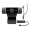Logitech C922 Pro Stream 1080p Webcam, Knox Gear Holder and Light Stand and 4-Port USB Hub (3 Items)