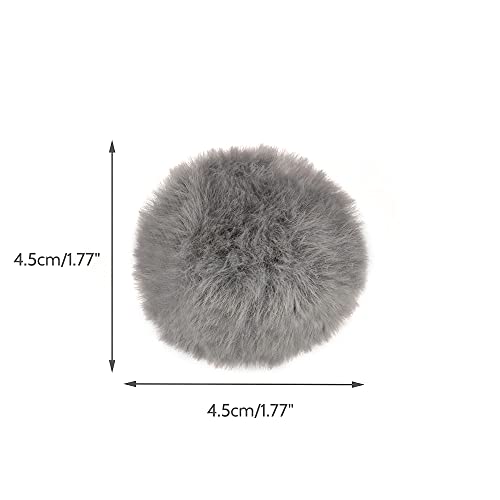 Chiwava 24PCS 1.8" Catnip Furry Cat Toys Ball Soft Pom Pom Balls Kitten Chase Quiet Play Assorted Color