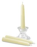 Hyoola White Beeswax Taper Candles – Hand Dipped, Decorative, All Natural, 100% Pure Scented Bee Wax Candle - 12 Pack - 4 Hour Burn Time