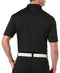 PGA TOUR Men's Airflux Solid Mesh Short Sleeve Polo (Sizes - 4X) Golf Shirt, Caviar, X-Large US