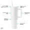 Simple Modern 40 oz Tumbler with Handle and Straw Lid | Insulated Cup Reusable Stainless Steel Water Bottle Travel Mug Cupholder Friendly | Gifts for Women Men Him Her | Trek Collection | Winter White