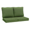 AAAAAcessories Outdoor Deep Seat Cushions for Patio Furniture, Water-Resistant Replacement Patio Chair Cushions Set of 2, 24 x 24 x 5 inch, Dark Moss Green