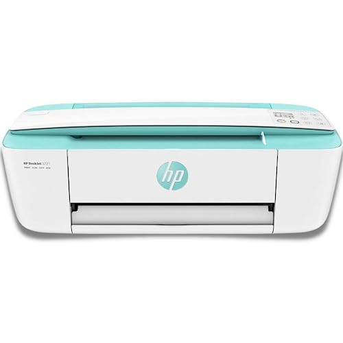 HP DeskJet 3721 All-in-One Printer, One of World's Smallest All-in-One, Fast Printing, up to 19PPM, A4 Printer, Small Office/Home Office Personal Printer (T8W92A)