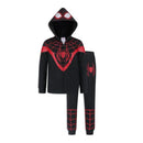 Marvel Spider-Man Miles Morales Boys Zip Up Hooded Sweatshirt and Pants Set for Toddlers and Big Kids Black, Black, 2 Years