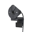 Logitech Brio 300 Full HD Webcam with Privacy Shutter, Noise Reduction Microphone, USB-C, Ceritified for Zoom, Microsoft Teams, Google Meet, Auto Light Correction - Graphite
