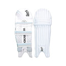 KOOKABURRA Unisex-Youth 5.1 Batting legguards, Ghost Cricket Pads, White, Extra Small Junior Right Hand