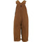 Carhartt Little Boys' Toddler Canvas Bib Overall, Carhartt Brown, 3T