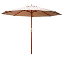 Instahut Outdoor Umbrella 3m Stand Sun Beach Garden Umbrellas Patio UV Pole Deck