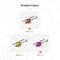 OMPHOBBY M2 V2 RC Helicopters Dual Brushless Motors RC Helicopter for Adults Direct-Drive 3D Remote Control Helicopter-BNF(Dull Purple)