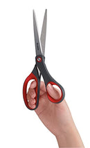 Scotch Precision Scissors 8 inches (20.3cm) 1448, Grey/Red