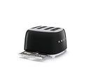 Smeg TSF03BLUK 4 Slice Toaster, Extra Wide Slots, 3 pre set programmes, Black