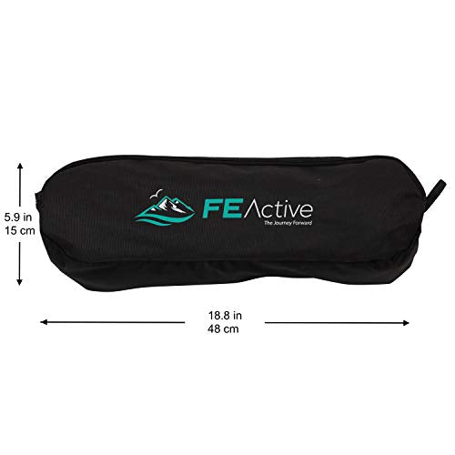 FE Active Camping Folding Chair - Extra Long Portable Compact Folding Beach Chair w/Headrest for More Comfort. Full Aluminum Joints for Hiking, Outdoors, Backpacking, Travel | Designed in California