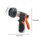 Garden Hose Nozzle ValueHall High Pressure Water Hose Spray Nozzle Gun with 8 Adjustable Spray Patterns Heavy Duty Trigger Nozzle Anti-Slip Garden Hand Shower for Watering Washing Showering V7H04