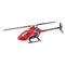 OMPHOBBY M1 EVO RC Helicopter Dual Brushless Motors Direct-Drive Mini RC Helicopters for Adults, 3D Flight Remote Control Airplane 6 Channel Heli BNF Red (Futaba S-FHSS Protocol)