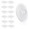 Prasacco Pack of 100 Ceiling Hooks, Self-Adhesive, Transparent Plastic Wall Hooks, Disc Hooks, No Drilling Required, for Bedroom, Bathroom, Kitchen, Living Room, Ceiling, Wall, Door Decoration (Diameter 22.4 mm)