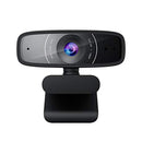 ASUS Webcam C3 1080p HD USB Camera - Beamforming Microphone, Tilt-Adjustable, 360 Degree Rotation, Wide Field of View, Compatible with Skype, Microsoft Teams and Zoom