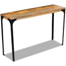 vidaXL Industrial Console Table, Handmade Mango Wood and Steel Sideboard, Brown, 120x35x76 cm