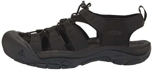 KEEN Women's Newport H2 Closed Toe Water Sandals, Black/Black/Black, 7.5