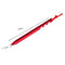 NUZAMAS Camping Tent Stakes Set of (10) 7" (18cm) - Ultralight and Heavy Duty 7001 Aluminum - 3 Guy Points - Red with Storage Bag