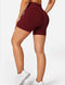 YEOREO Dora Seamless Scrunch Workout Shorts for Women High Waisted Butt Lifting Gym Yoga Biker Shorts, 0 Rosewood, Small