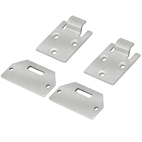OXTOUF Golf Cart Seat Hinge Plate Set for EZGo TXT Medalist 1995-Up Gas/Electric Golf Buggies,Male & Female Hinge Plate OEM