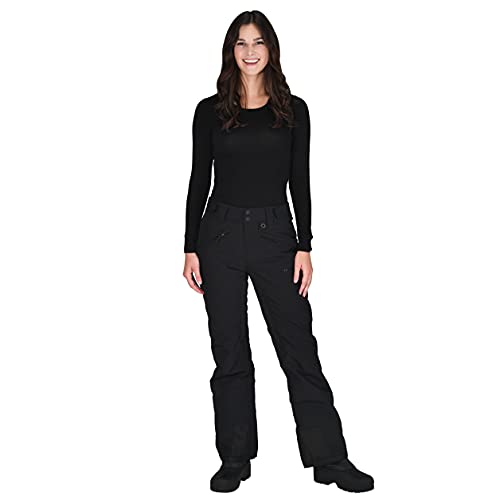 Arctix Women's Mountain Premium Slim Fit Ski Pants, Medium, Black