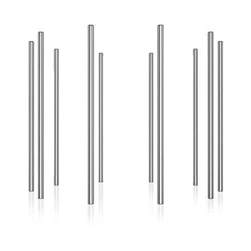 EKIND 10pcs Round Axles Shaft Rod/Straight Metal Round Shaft Rod Bars for DIY Model Toy, RC Car, RC Helicopter Airplane (3mm x 100mm)