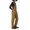 Dickies womens Duck Double Front Bib Overalls, Rinsed Brown Duck, X-Small