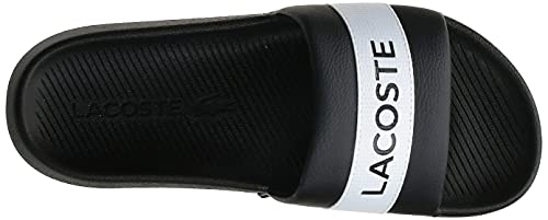 Lacoste Women's Croco 0721 1 CFA Slide, Black, US 8
