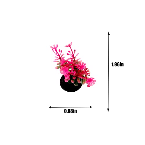 Small Artificial Aquatic Plants ，Plastic Aquariums Plants Decorations,Used for Household and Office Aquarium Simulation Plastic Hydroponic Plants（9 Pack）