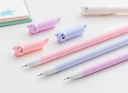 Cute Pens Black Ink Retractable 0.5mm Gel Pens Bullet Point Pretty Nice  Kawaii Office School Supplies Gifts for Kids Girls Boys Women Fun Pens for  Journaling Pack of 6pcs（Little White Bear） 