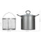 Deep Fryer Pot Stainless Steel Frying Pot With Basket 3L, Asparagus Steamer Pot With Lid, 2 in 1 Fry Pot For French Fries, Chicken, Cooking Vegetables