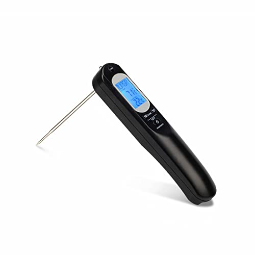 Gominimo Smart Digital Meat Thermometer with LED Light, Rechargeable, Digital Cooking Kitchen BBQ Grill Thermometer with Alert Sound and Flashlight