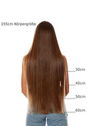 Hair2heart 2.5g x 10 Tapes Straight Human Hair Extension, Hazelnut Blonde, 50 cm Length