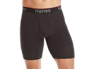 Hanes Men's Comfort Flex Fit Total Support Pouch 3-pack, Available in Regular and Long Leg Boxer Briefs, Gray/Black Long Leg, 3X-Large US