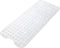 Non-Slip Bath Mat with Suction Cups Clear 100x40cm/40x16in Extra Long Bathtub Mats Anti-Mould, Machine-Washable, Latex-Free Shower Mat Ideal for Elderly & Children (White)